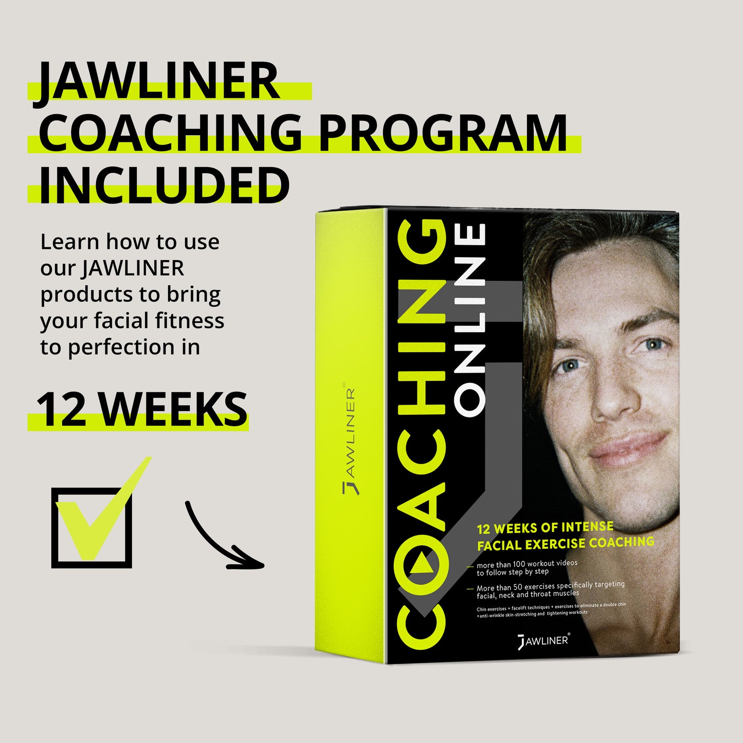 Chicle entrenador de mandíbula Jawliner®